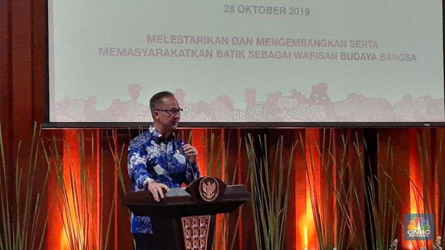 Menteri Perindustrian Agus Gumiwang (CNBC Indonesia/ Efrem Siregar)