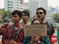 Demo di Patung Kuda, Massa Nyanyikan 'Jokowi Fasis'