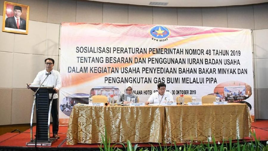 Sosialisasi yang digelar di The Alana Hotel Sentul Bogor, Selasa (29/10/19) tersebut dihadiri oleh sekitar 95 Badan Usaha di sektor Hilir Migas.