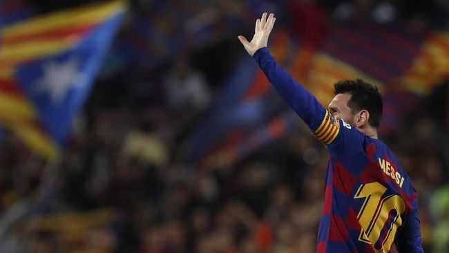 FOTO: Messi Bawa Barcelona Menang Telak atas Valladolid