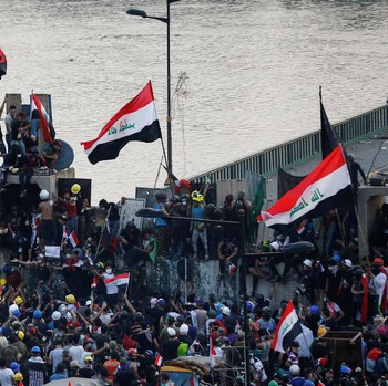Ini Penampakan Membaranya Aksi Protes Anti-Pemerintah di Irak