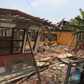Mas Nadiem, Ini Penampakan Bangunan SD Rusak di Karawang