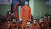 Di Lapas Hasakeh, Suriah, pasukan SDF menahan sekitar 5000 milisi ISIS. (FADEL SENNA/AFP)
