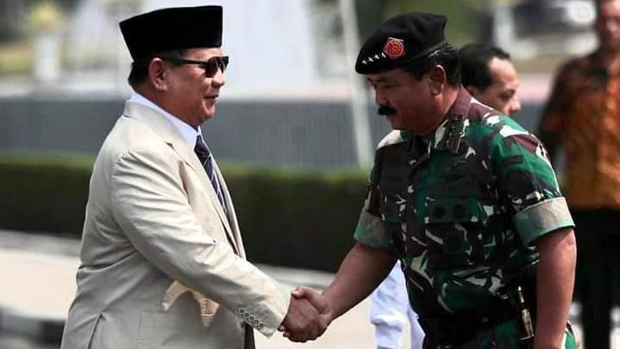 Menteri Pertahanan Prabowo Subianto tidak mau membahas anggaran Kementerian Pertahanan (Kemenhan) secara terbuka