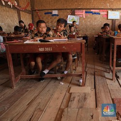 Miris! Penampakan Sekolah Bilik Warisan Belanda di Karawang