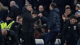 Di musim ini Ole Gunnar Solskjaer sudah unggul 2-0 atas Frank Lampard. Selain kemenangan 2-1 di Piala Liga Inggris, Solskjaer membawa MU menang telak atas Chelsea 4-0 di pekan pertama Liga Inggris. (AP Photo/Ian Walton)