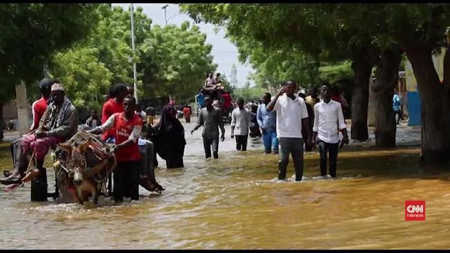 VIDEO: Banjir Somalia, Ratusan Warga Mengungsi