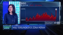 Tutup Akhir Pekan, IHSG Terperosok di Zona Merah