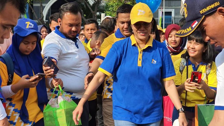 Family Gathering HORI 73, Menteri Keuangan Sri Mulyani menyerukan bahwa Hari Oeang ke-73 membawa semangat 