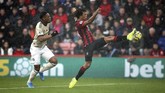 Manchester United kalah 0-1 dari Bournemouth di Stadion The Vitality, Bournemouth, Sabtu (2/11). (Mark Kerton/PA via AP)