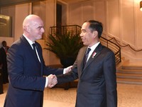 Intip Pertemuan Jokowi & Presiden FIFA Bahas Piala Dunia U-20