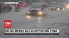 VIDEO: Mulai Hujan Deras, Sejumlah Titik di Jakarta Banjir