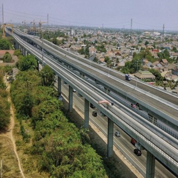 Penampakan Megah Tol Layang Cikampek Sebelum Operasi November