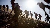 Rose Trip Morocco telah memasuki tahun kedua penyelenggaraan. Tahun ini digelar pada 4 November silam. (AFP/Jean-Philippe Ksiazek)