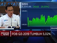 Ekonomi RI Melambat, Triwulan III-2019 Tumbuh 5,02%
