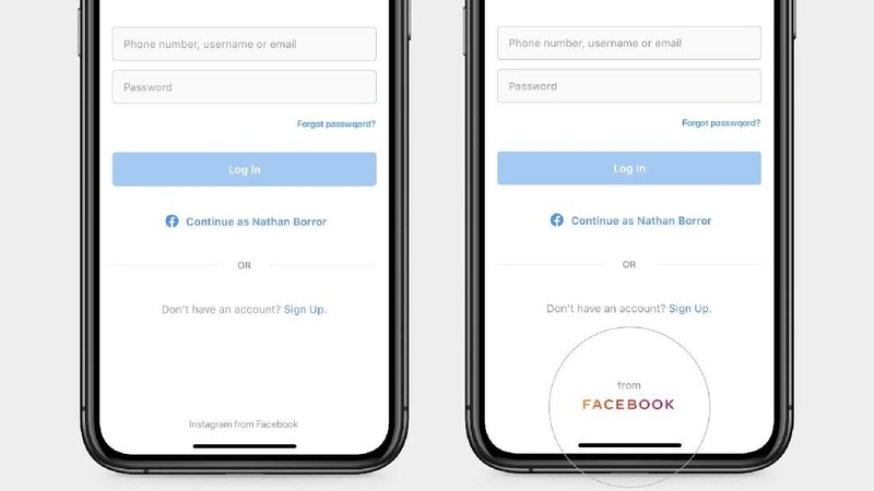 Branding baru Facebook dirancang untuk kejelasan, menggunakan tipografi khusus serta huruf besar untuk membuat perbedaan visual antara perusahaan dan aplikasi.