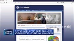 Mantap! Saham Bank Artos Kembali Melesat 24,71%