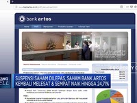 Mantap! Saham Bank Artos Kembali Melesat 24,71%