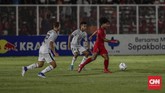 Banyak peluang tercipta namun Timnas Indonesia U-19 gagal menambah gol hingga laga bubar. Skor 3-1 menjadi hasil akhir dan Timnas Indonesia U-19 memimpin klasemen dengan tiga poin, unggul atas Korea Utara, Hong Kong, dan Timor Leste. (CNN Indonesia/Bisma Septalisma)