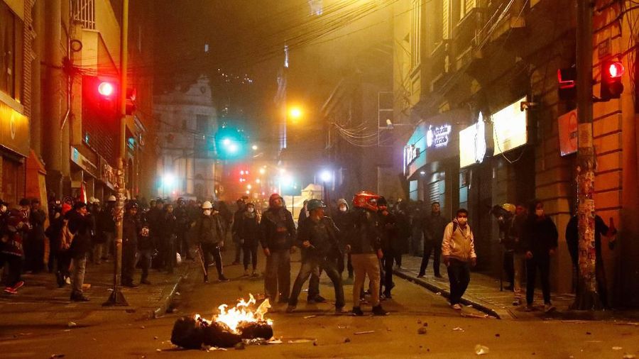 Demonstrasi kembali terjadi di La Paz, Bolivia dan berlangsung ricuh.