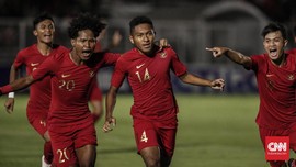 FOTO: Timnas Indonesia U-19 Taklukkan Timor Leste