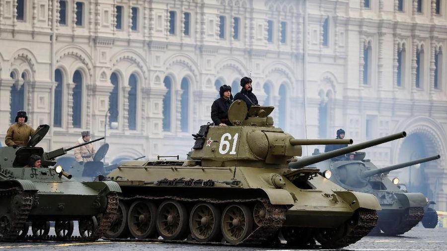 Rusia adakan parade militer untuk memperingati perjuangan di tahun 1914 silam
