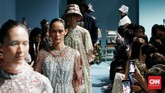 Biyan menjadikan Bloomsbury sebagai inspirasi terbesar untuk koleksi S/S 2020 lini busana Studio 133. (CNN Indonesia/Andry Novelino)