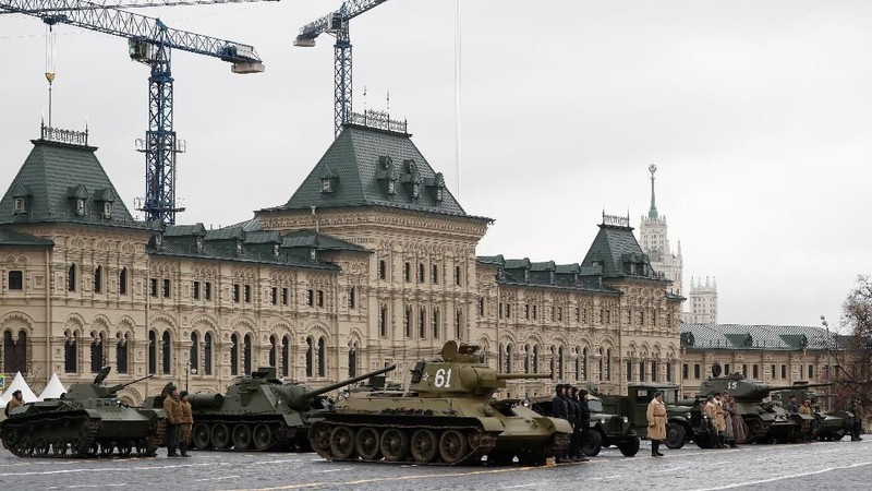 Rusia adakan parade militer untuk memperingati perjuangan di tahun 1914 silam