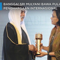 Bangga! Sri Mulyani Bawa Pulang Penghargaan Internasional