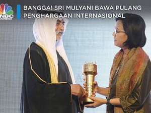 Bangga! Sri Mulyani Bawa Pulang Penghargaan Internasional