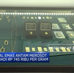 Harga Jual Emas Antam Merosot
