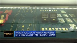 Harga Jual Emas Antam Merosot