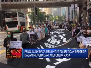 Aksi Long March di Hong Kong