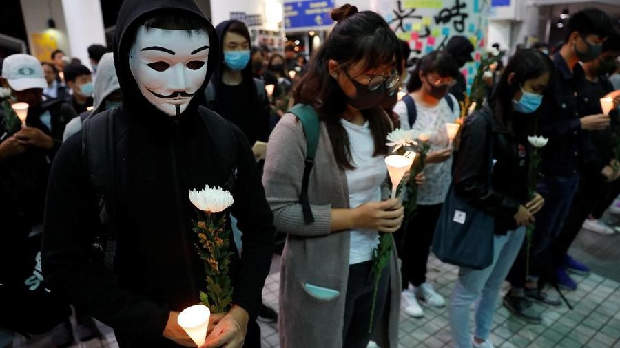 Hong Kong berduka atas kematian seorang mahasiswa dalam demo antipemerintah China