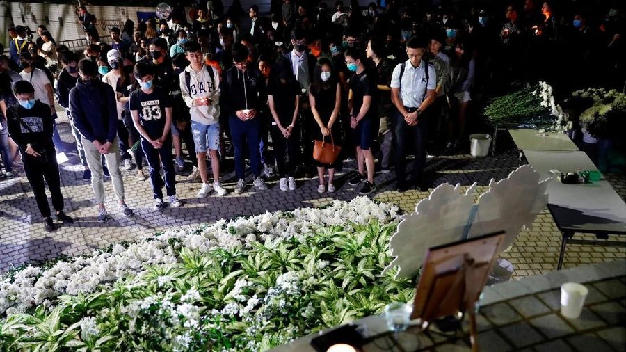 Hong Kong berduka atas kematian seorang mahasiswa dalam demo antipemerintah China