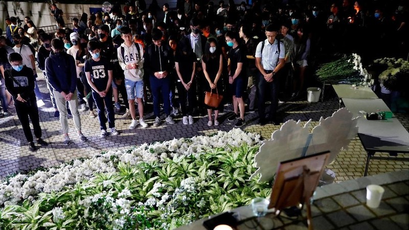 Hong Kong berduka atas kematian seorang mahasiswa dalam demo antipemerintah China