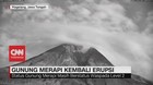 VIDEO: Kembali Erupsi, Gunung Merapi Keluarkan Hujan Abu