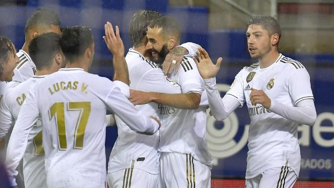 Hasil Liga Spanyol: Hajar Eibar, Madrid Kuasai Posisi Puncak