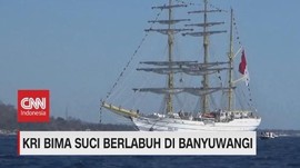 VIDEO: Berlayar ke 9 Negara, KRI Bima Suci Tiba di Banyuwangi