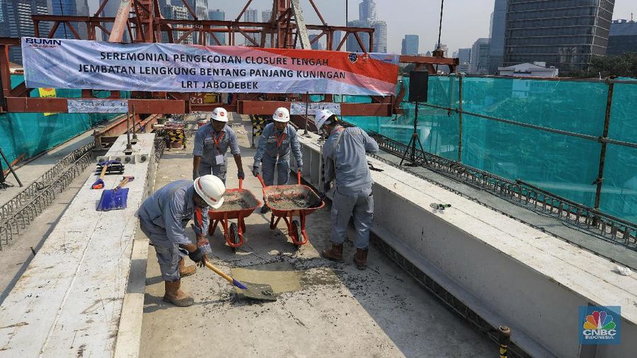 Jembatan LRT ini disebut sebagai struktur long span dengan bentang utama terpanjang di dunia.