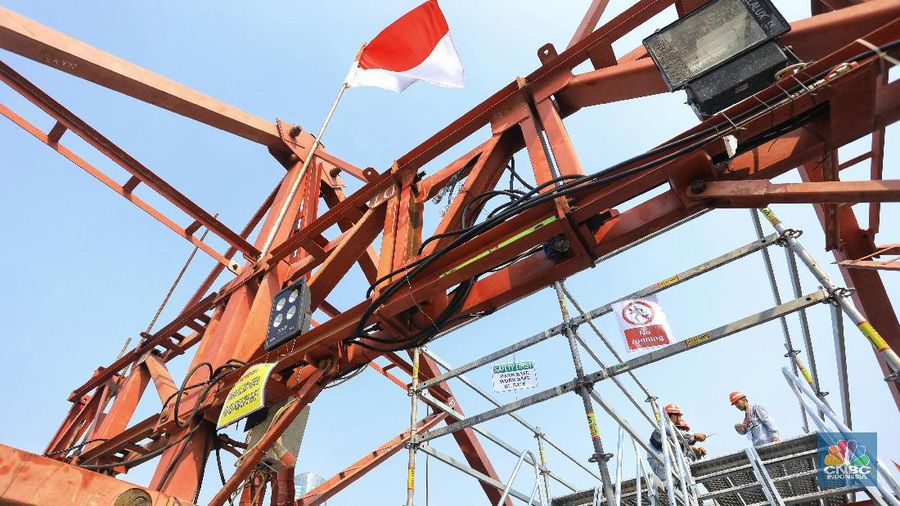 Jembatan LRT ini disebut sebagai struktur long span dengan bentang utama terpanjang di dunia.