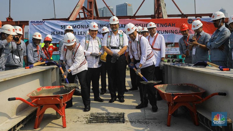 Jembatan LRT ini disebut sebagai struktur long span dengan bentang utama terpanjang di dunia.