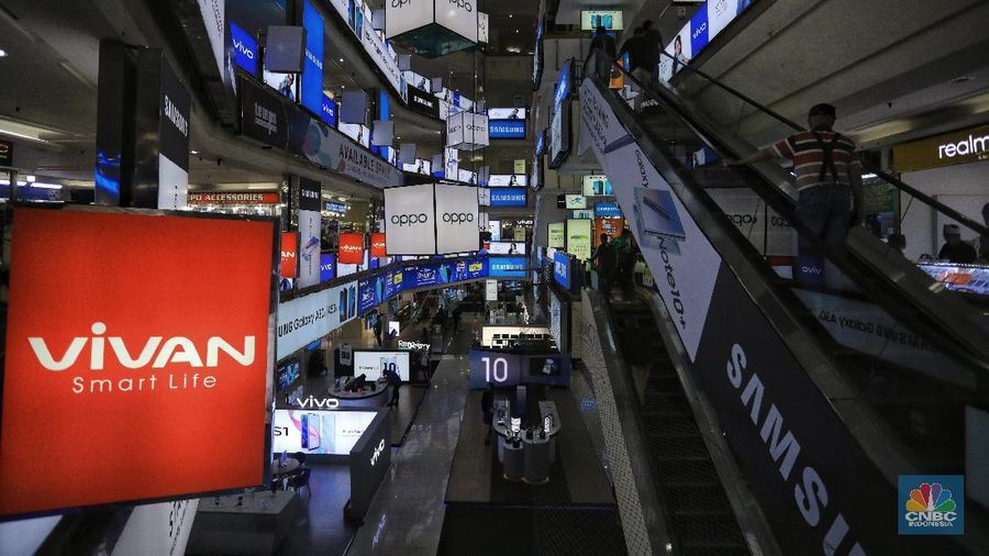 Toko Elektronik HP (CNBC Indonesia/Andrean Kristianto)