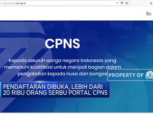 Pendaftaran CPNS Dibuka, Portal BKN Diserbu