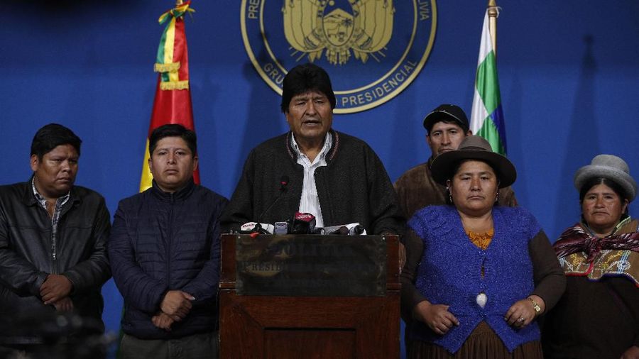 Presiden Bolivia, Evo Morales mengundurkan diri setelah memimpin hampir selama 14 tahun.