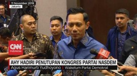 VIDEO: AHY Hadiri Penutupan Kongres Partai NasDem