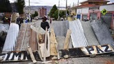 Demonstrasi yang kerap berujung ricuh selama tiga pekan terakhir terjadi di jalan-jalan utama di Bolivia. (Photo by RONALDO SCHEMIDT / AFP)