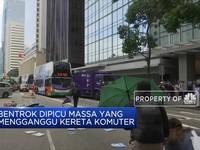 Aksi Vandalisme Warnai Bentrok Hong Kong