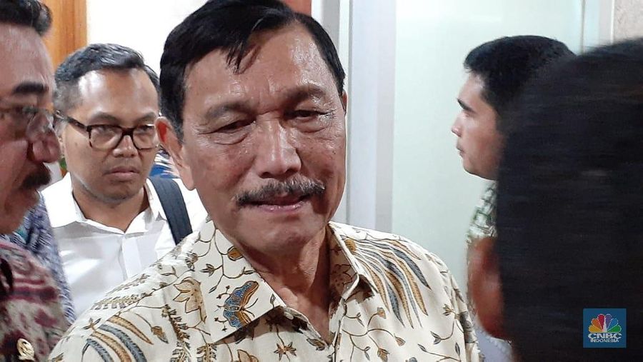 Menko Maritim Luhut Pandjaitan (CNBC Indonesia/Efrem)
