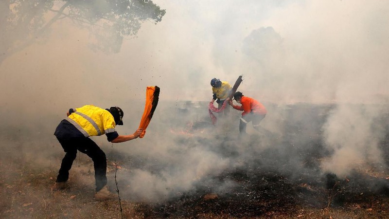 Kebakaran hutan di Australia terus membara dengan lebih dari 100 titik api. Kekeringan yang ekstrem dan terus-menerus telah menyebabkan ini terjadi